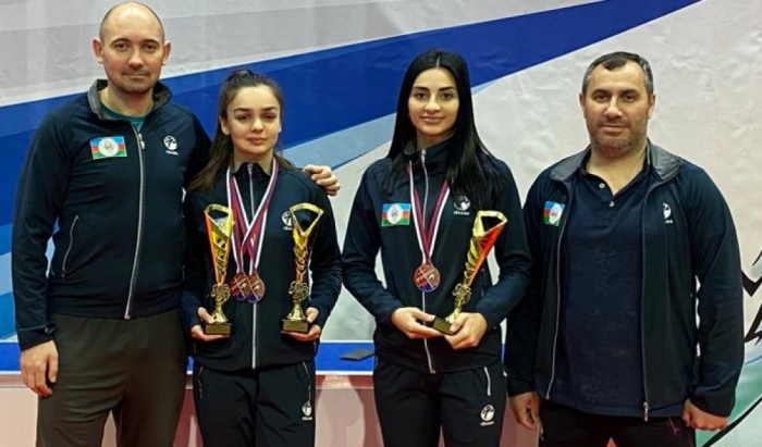 Azerbaijani female karate fighters claim three bronzes in Slovakia