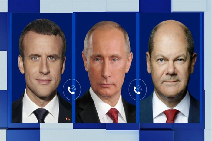 Makronla Şolts Putinlə danışıb