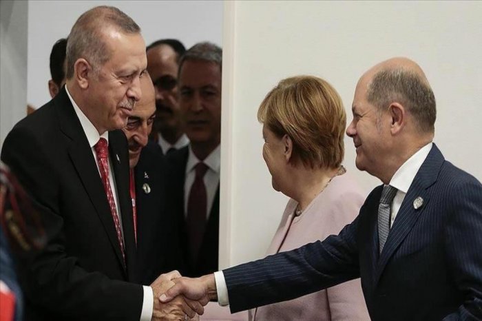  Ərdoğan Almaniya Kansleri ilə görüşəcək 