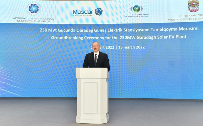    İlham Əliyev Qaradağ GES-in təməlqoyma mərasimində -  YENİLƏNİB   