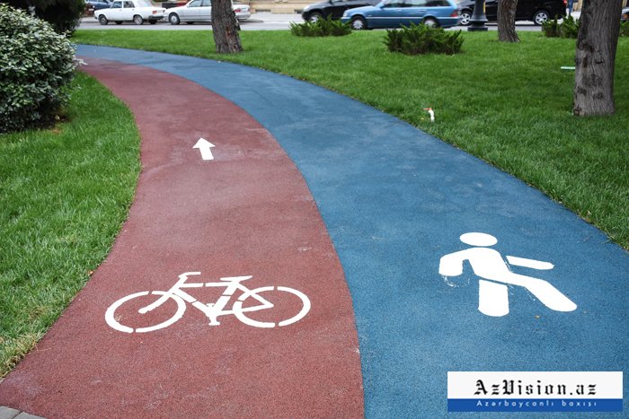 Bakıda yeni velosiped yolları qurulur