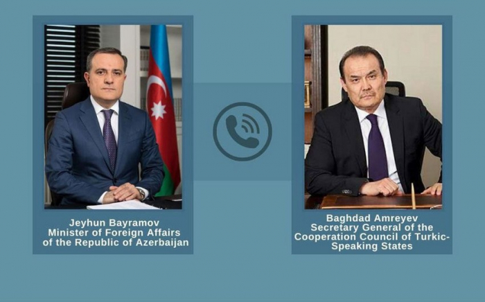 Ceyhun Bayramov Baş katiblə danışıb