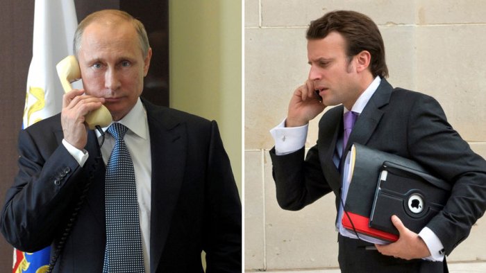    Putin Makronla Ukraynanı müzakirə edib   