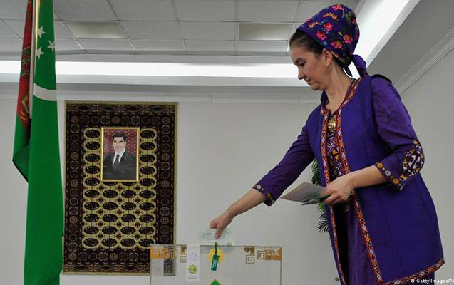 Türkmənistanda seçicilərin 86,34 faizi səs verib