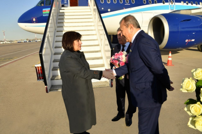  Parlamentssprecherin von Aserbaidschan begibt sich zu einem offiziellen Besuch nach Usbekistan  