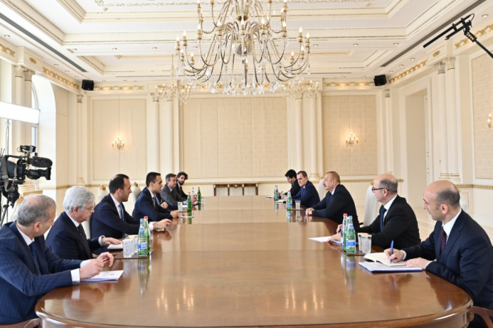  Ilham Aliyev empfing den italienischen Außenminister 