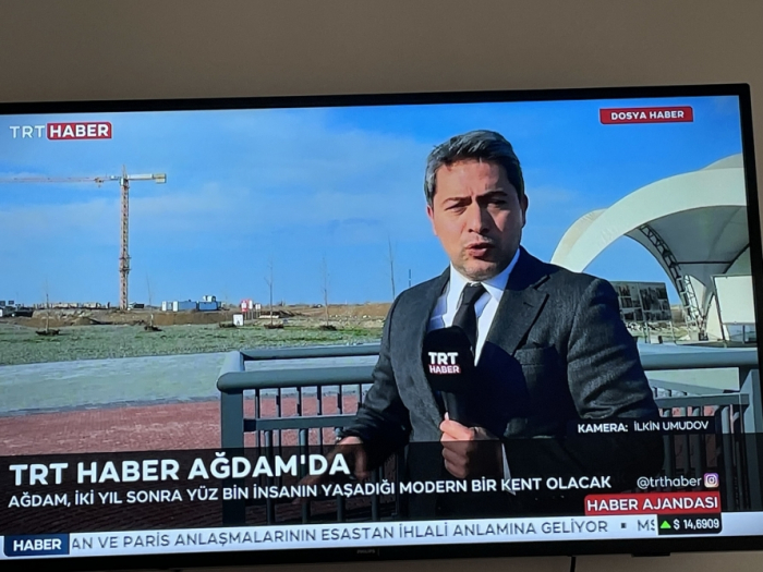 TRT Haber: Azerbaijani President chose Aghdam to build first residential settlement