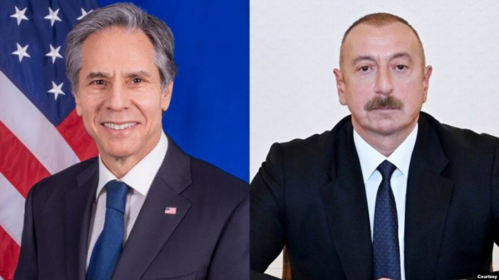  Präsident Aliyev und Außenminister Blinken führen ein Telefongespräch 