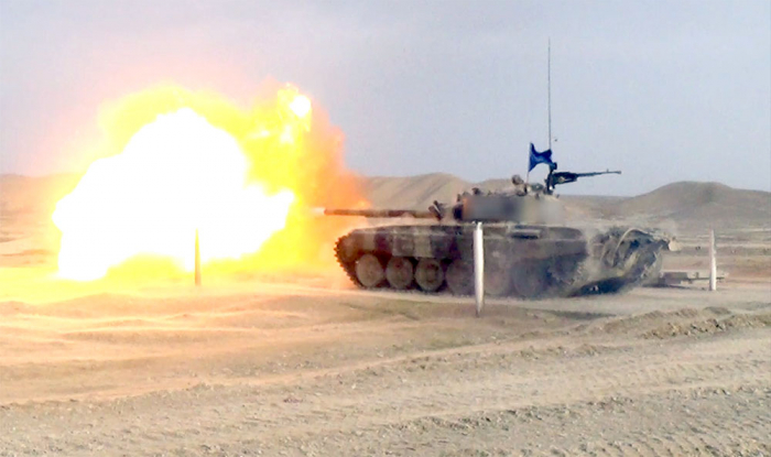 Azerbaijani army holds competitions for title of "Best Tank Crew"  