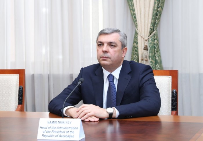    Samir Nuriyev Fransa şirkətlərinin nümayəndələri ilə görüşdü  
   