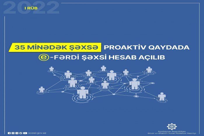 5 minədək şəxsə proaktiv qaydada e-fərdi şəxsi hesab açılıb  
