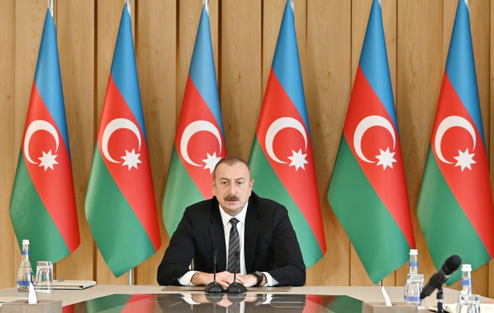  Ilham Aliyev:  Weltweit führende internationale Organisationen haben die neuen Realitäten anerkannt 
