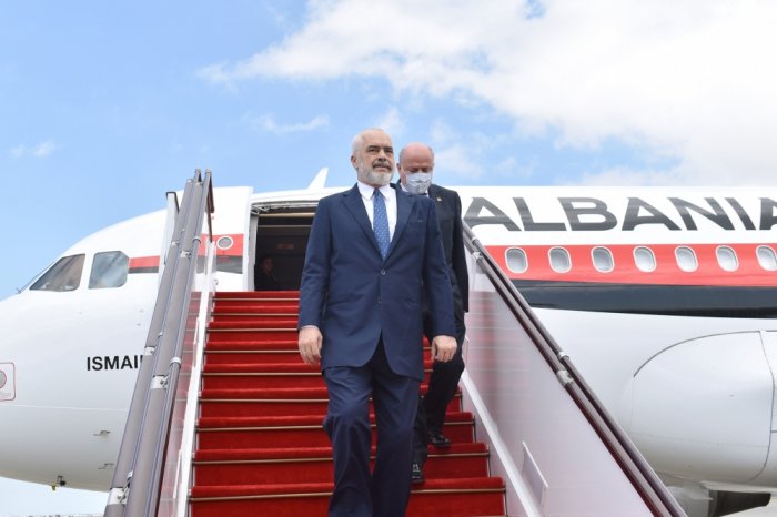  Albanian PM Edi Rama arrives in Azerbaijan for official visit 