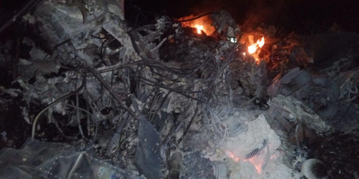    "Alliqator" helikopteri ekipajla birgə külə döndərilib -    FOTOLAR      