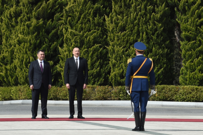   Official welcome ceremony held for President of Kyrgyzstan Sadyr Japarov  