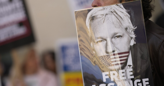   Assange supporters gather in front of court ordering his extradition to US -   NO COMMENT    