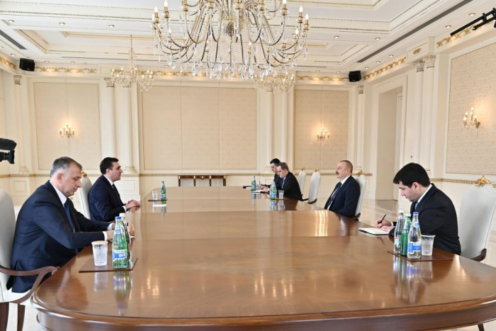   Präsident Ilham Aliyev empfängt georgischen Außenminister  