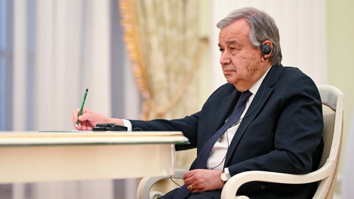    BMT-nin baş katibi Ukraynaya gedib   