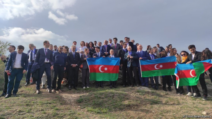   Participants of international forum tour historical places of Azerbaijan