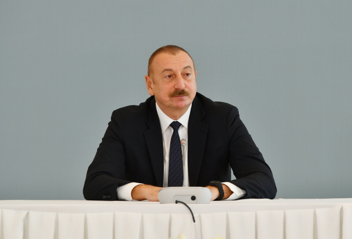     Präsident Aliyev:   Es war sehr wichtig, dass die internationale Gemeinschaft neue Realitäten vor Ort akzeptiert, und es ist passiert  