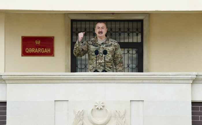       Prezident:    "Ermənistan ordusu 44 gün ərzində tamamilə məhv edildi"  
   