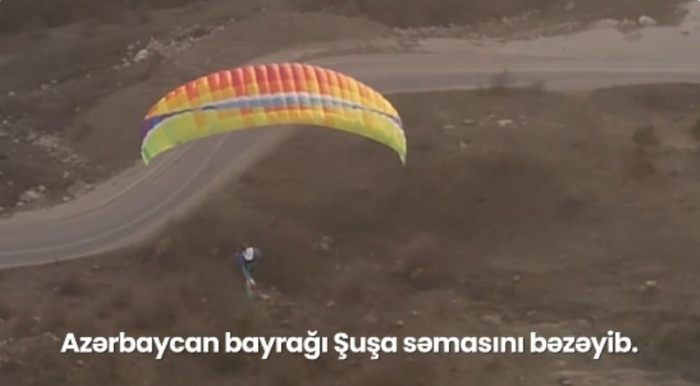   Şuşada 30 ildən sonra ilk dəfə yamac paraşütündən uçuş həyata keçirilib -    VİDEO     
   
