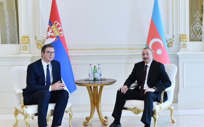    Prezident serbiyalı həmkarını təbrik edib  
   