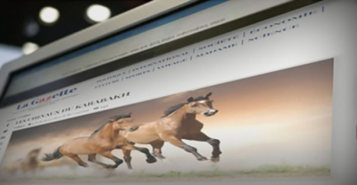 Un portal de noticias francés publica un artículo sobre los caballos de Karabaj