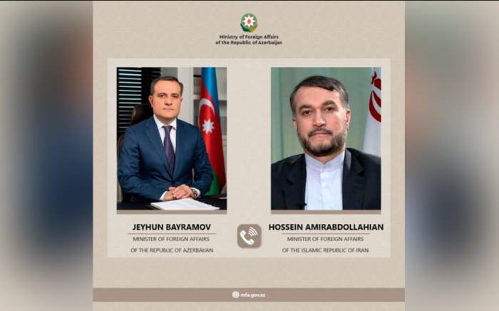Ceyhun Bayramov iranlı həmkarı ilə danışıb