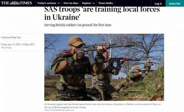    "Britaniya xüsusi təyinatlılarını Kiyevə qaytardı" -    The Times      