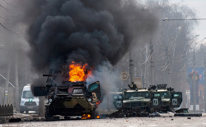  Artillerie zerstörte 40 russische Militärfahrzeuge