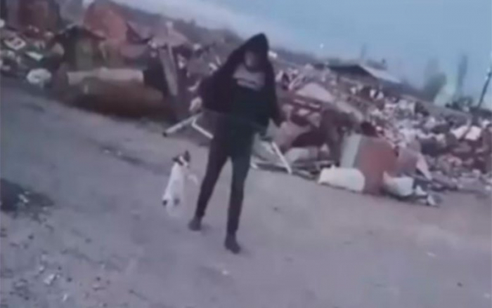    "İyrəndiyi üçün itin boynuna ip bağlayıb aparıb" -     Açıqlama        