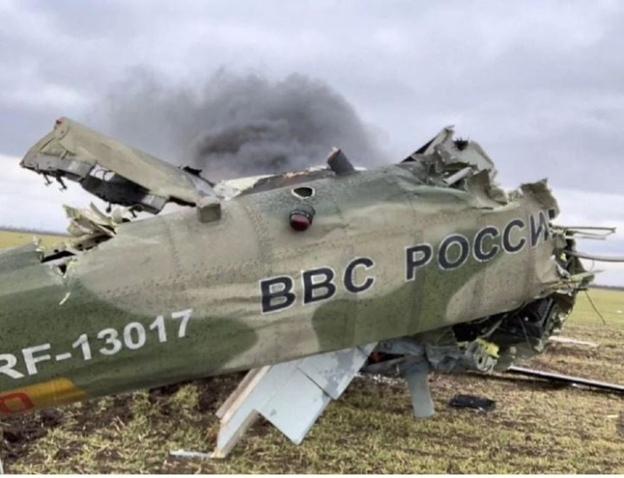   Ukrayna ordusu dəyəri    16 milyon dollar  olan helikopter vurub   