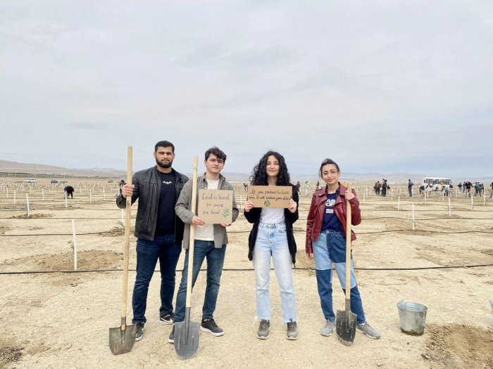 "Yer Günü 2022” münasibətilə çoxlu ağac əkilib