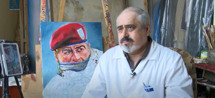    Xüsusi təyinatlıları portretə köçürən hərbi rəssam:    "Ömrümü bu işə həsr etmişəm" + VİDEOREPORTAJ     
   