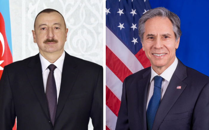  President Aliyev, US Secretary of State Blinken hold phone talks 
