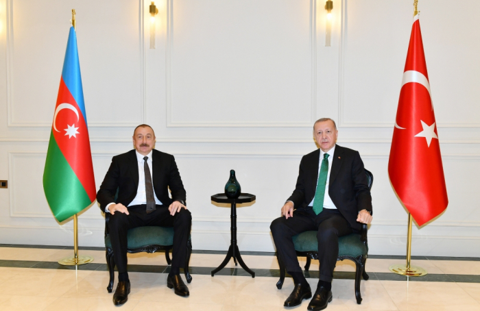  President Ilham Aliyev meets with President Recep Tayyip Erdogan  