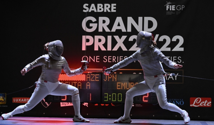 Azerbaijani female fencer claims gold at Italian Grand Prix Sabre