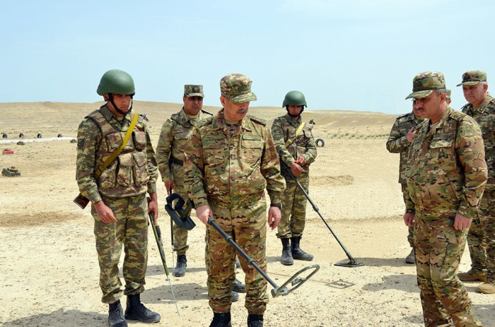   Azerbaijani defense minister inspects recently commissioned military training infrastructure   