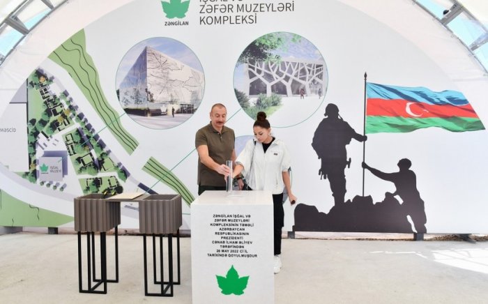    Zəngilanda İşğal və Zəfər muzeyləri kompleksinin təməli qoyulub  
   