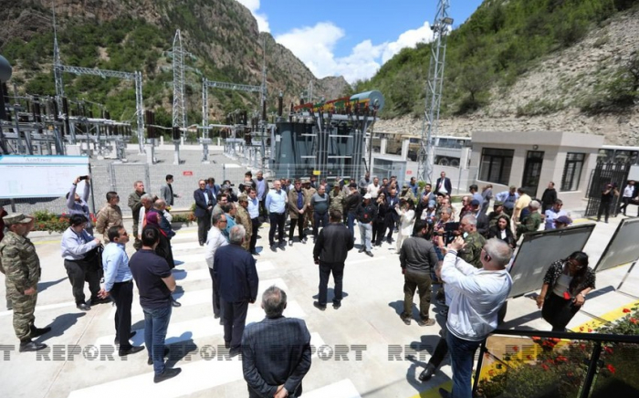   Diplomáticos extranjeros se familiarizan con el trabajo realizado en central hidroeléctrica de Kalbajar  