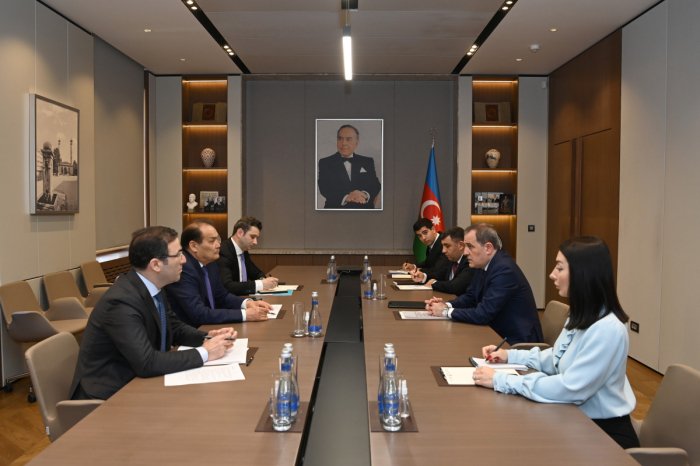 Ceyhun Bayramov Baş katibi ilə görüşdü  
