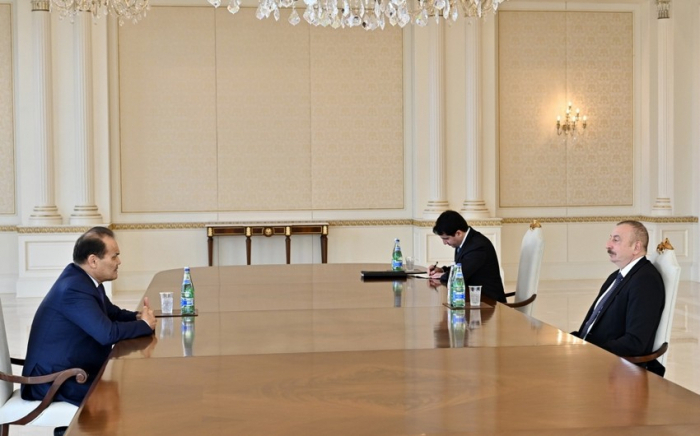  Le président Ilham Aliyev reçoit le secrétaire général de l
