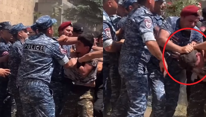    İrəvanda azyaşlıya qarşı polis zorakılığı narazılığa səbəb oldu -    VİDEO      