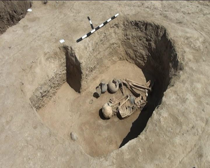 Goranboyda e.ə. IX-VIII əsrlərə aid insan skeletləri və əşyalar tapılıb