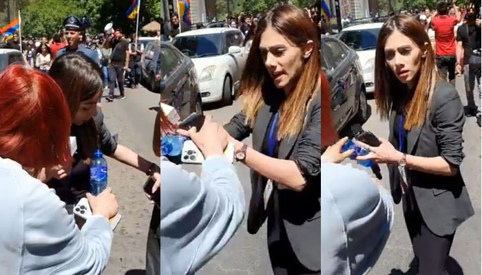    Erməni jurnalist deputatla dalaşdı -    VİDEO      