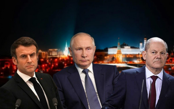  Putin, Makron və Şolts Ukraynanı müzakirə ediblər 
