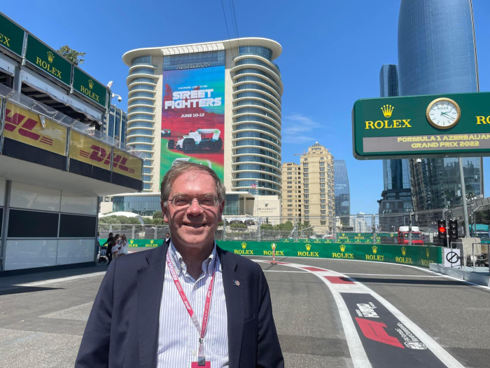   US ambassador to Azerbaijan visits Baku City Circuit  