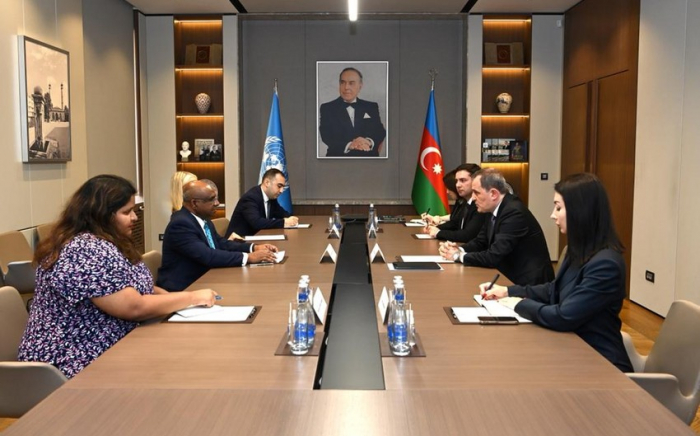   Ministro de Relaciones Exteriores de Azerbaiyán se reúne con el presidente de la Asamblea General de la ONU  
