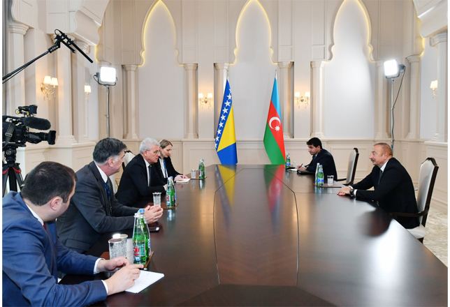    Prezident Bosniya və Herseqovinanın Rəyasət Heyətinin Sədri ilə görüşüb -  YENİLƏNİB  